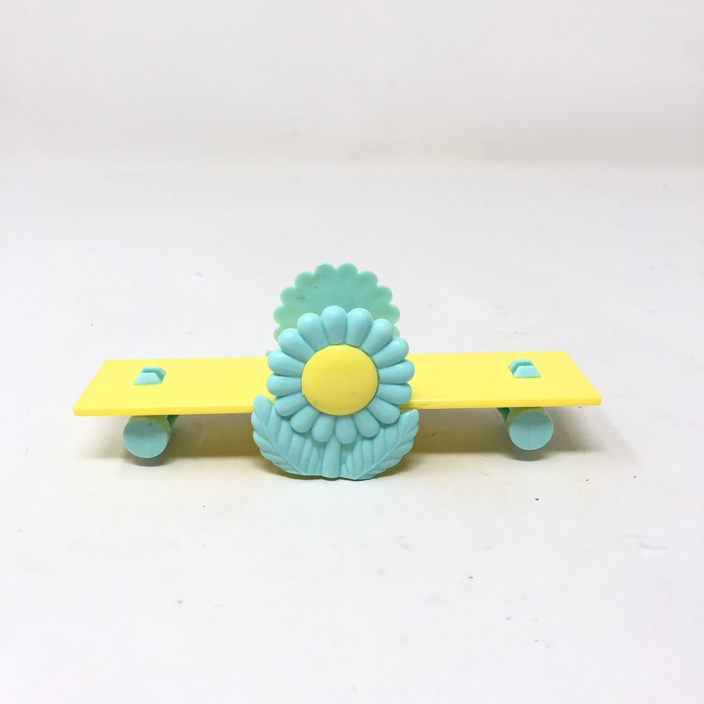Vintage G1 My Little Pony Newborn Twin See-Saw Accessory Yellow Pink Hasbro MLP